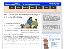 Tablet Screenshot of convenient-wills.co.uk